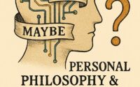 An illustration of a human head with circuit-like lines inside, labeled with "YES," "NO," and "MAYBE."